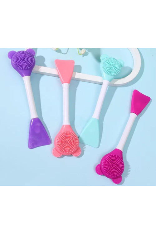Silikon Yüz Temizleme Fırçası Ve Maske Uygulama Spatulası 1 Adet