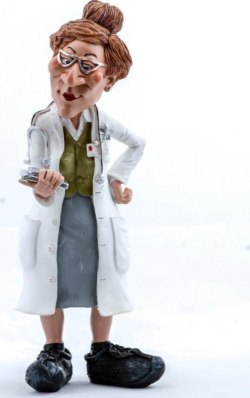 Özel Tasarımlı Polyester Doktor Biblo Dekoratif Hediyelik