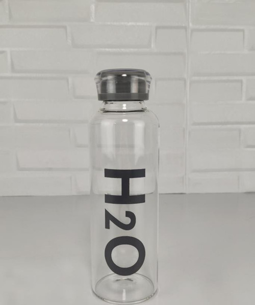 H2O 500 ML Borosilikat Cam Matara Gri - H2O81461 C1-1-18