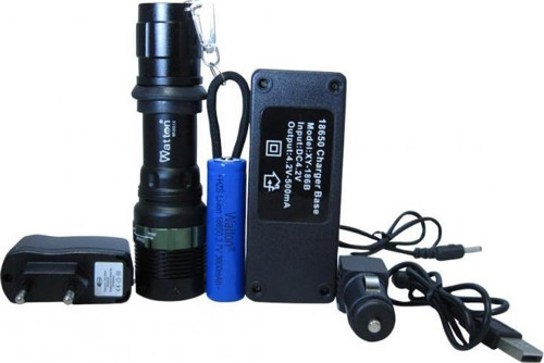 Watton Wt-012 Zoomlu Oto Pc Şarjlı EL Feneri Kamp Lamba