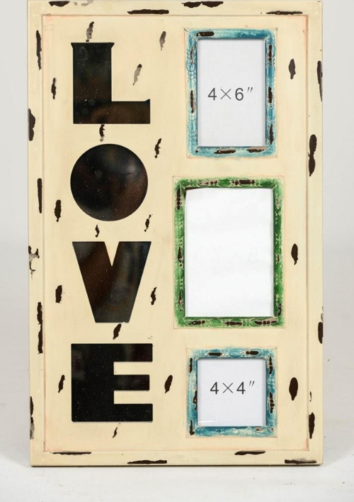Ahşap Duvara Asmalı Love Resim Çerçevesi 60 Cm