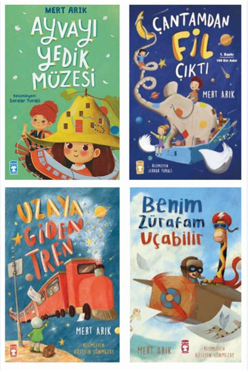 Timaş Çocuk 2. 3. 4. Sınıf Okuma Kitapları Ayvayı Yedik Müzesi - Çantamdan Fil Çıktı - Uzaya Giden Tren - Benim