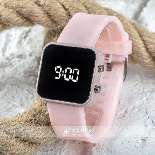 Yeni Pinkoli Pembe Renk Dijital Led Ekran Büyük Kız Çocuk Genç Kadın Saati ST-303756