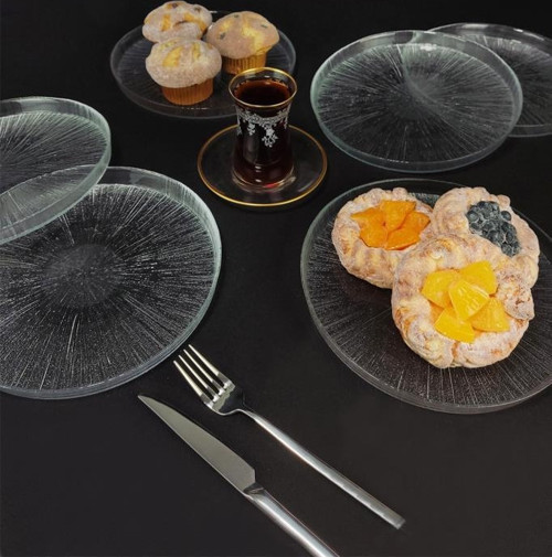 Rexy 6'lı Cam Pasta Tabağı 21 Cm - 16578 C320.045
