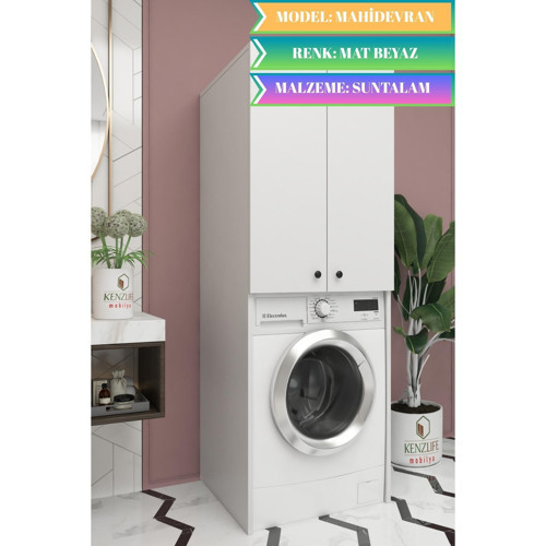 çamaşır-kurutma-bulaşık makinesi dolabı mahidevran byz 180*70*60 suntalam banyo