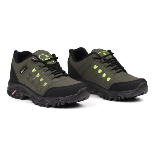 Erkek Haki Outdoor Trekking Ayakkabı Kaymaz Taban Suya Dayanıklı Hafif Rahat Günlük Yürüyüş ve Dağ Spor Ayakkabısı