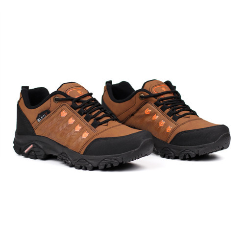 Erkek Taba Outdoor Trekking Ayakkabı Kaymaz Taban Suya Dayanıklı Hafif Rahat Günlük Yürüyüş ve Dağ Spor Ayakkabısı