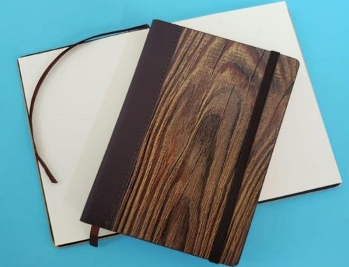 Ahşap Lastikli Defter Hediyelik