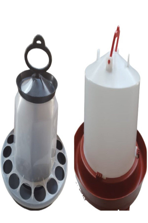 Tavuk Yemliği 6 Kg & Tavuk Suluğu 8 Lt Ayaksız (Keklik, Bıldırcın Ve Diğer Kanatlı Hayvanlar İçin)