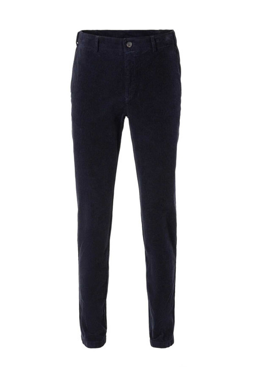 Mong Lacivert Renk Kadife Beli Lastikli Jogger Pantolon