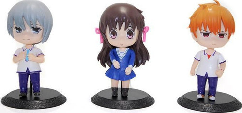 Silikon Anime Figür 3’lü Set Dekoratif Hediyelik