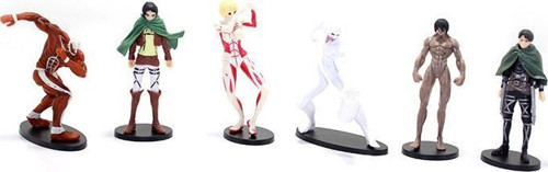 Silikon Anime Figür 6’lı Set Dekoratif Hediyelik