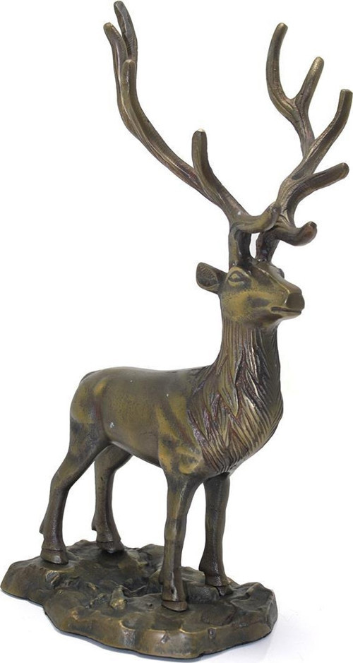 Metal Geyik Biblo 36 Cm Dekoratif Hediyelik