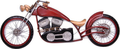 Motorsiklet Pano Vintage Dekoratif Hediyelik