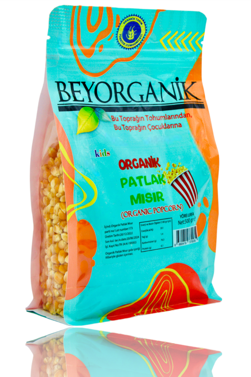 ORGANİK Patlak Mısır 500gr (PESTİSİT ve AFLATOKSİN ANALİZLİ)