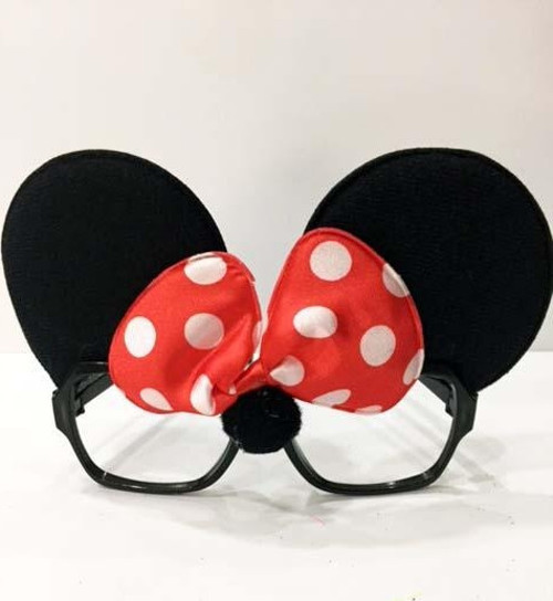Parti Aksesuar Minnie Mouse Kulaklı Parti Gözlüğü
