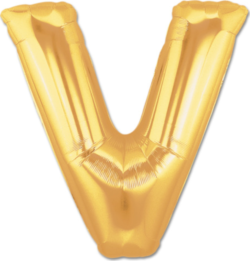 Parti Balon Parti Aksesuar V Harf Folyo Balon Altın Renk 40 inç