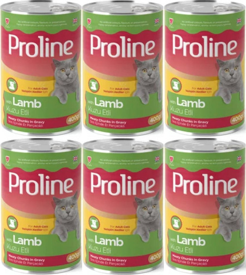 Proline Kuzu Etli Yetişkin Kedi Konservesi 400 Gr*6 Adet