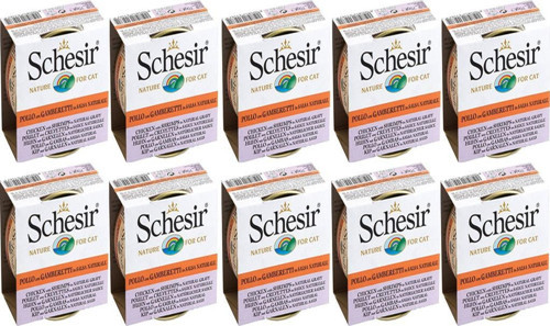 Tavuk Karidesli Naturel Kedi Konservesi 70Gr*10 Adet