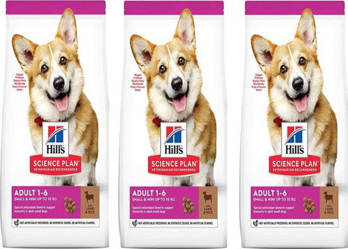 Hills Small Mini Kuzulu Yetişkin Köpek Maması 1,5 Kg 3 Adet