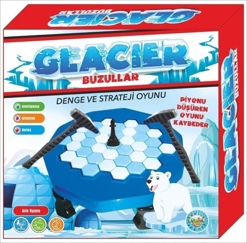 Eğtici Buz Kırma Buzullar Oyunu Glacier Piyon Düşürme Oyunu