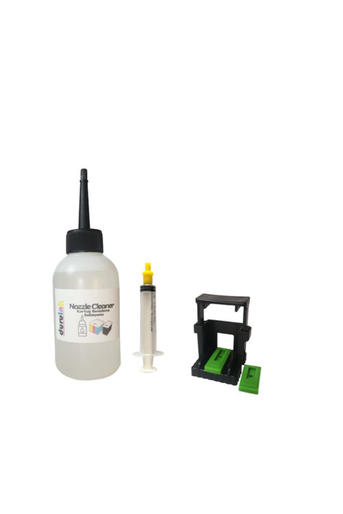 Hp (305) Tıkalı Kartuş Mürekkep Temizleme Solüsyonu 100Ml+Vakum Aparatı Nozzle Cleaner