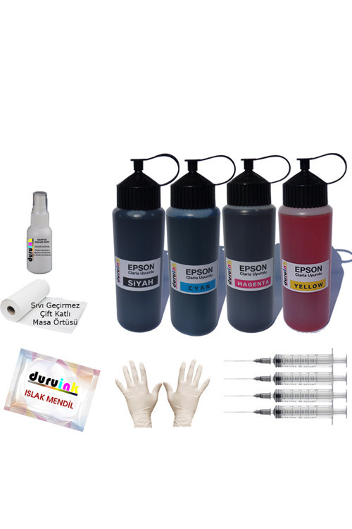 Epso Ecotank L11050 101 103 Uyumlu Muadil Mürekkep Seti 4 Renk 4X500Ml