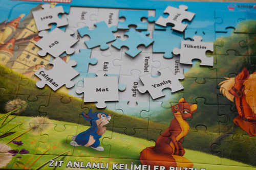 Zıt Anlamlı Kelimeler Puzzle