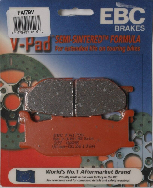 1994-1997 Yamaha Virago Xv 750 Ön Fren Balatası Ebc Fa179V Yarı S