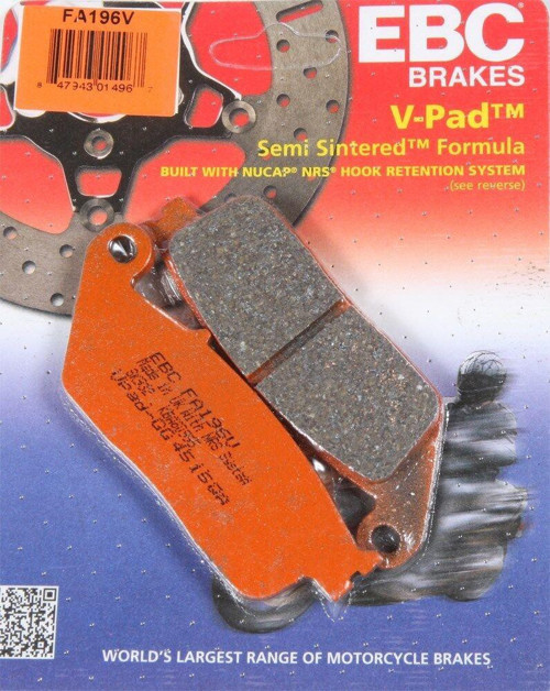 Fa196V 2001-2007 Honda VT 750 DC Black Widow Uyumlu Ön Fren Balatası Yarı Sinterli Balata