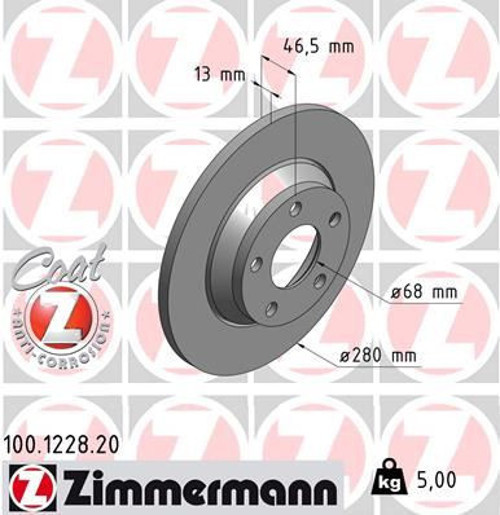 ÖN FREN AYNASI AUDI A4 1.6-1.9TDI 1995-2011.00 A4 AVANT 1.6-1.8 205-1.9TDI 95/9.01 280X13X5DL 986478615-DF2730 8D0615301A (2 ADET)