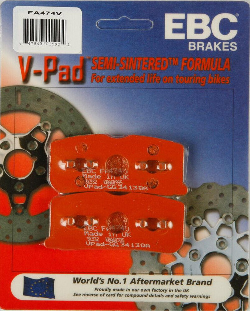 Fa474V 2010-2012 Can-am Spyder RT Uyumlu Ön Fren Balatası Yarı Sinterli Balata