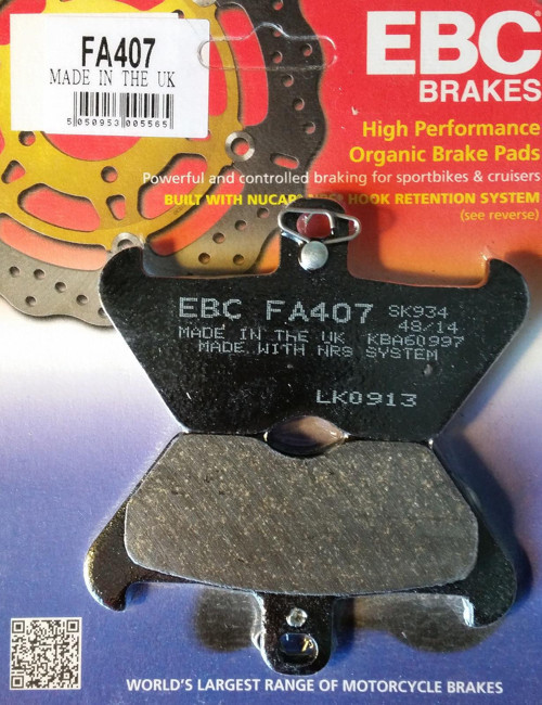 Fa407 1993-1999 BMW R 1100 GS Uyumlu Ön Fren Balatası Organik Balata