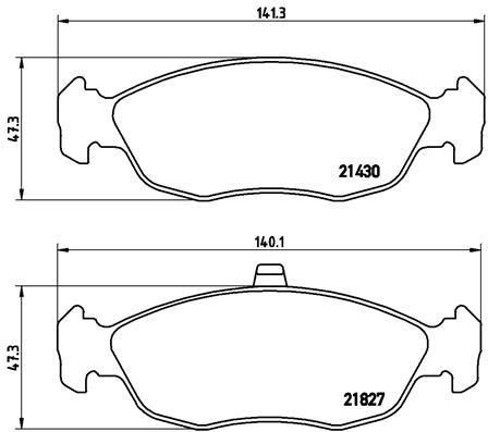 ÖN FREN BALATASI FİŞSİZ PEUGEOT P106 1993-2004 P205 1987-1990 P306 1993-2001 CITROEN XSARA 1997-2005 SAXO 19960 3 247MM 4253 16 4251 03 4251 22 4254 50
