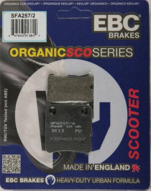 Sfa257/2 2011-2016 Honda SW T600 Uyumlu El Freni Balatası Organik Balata