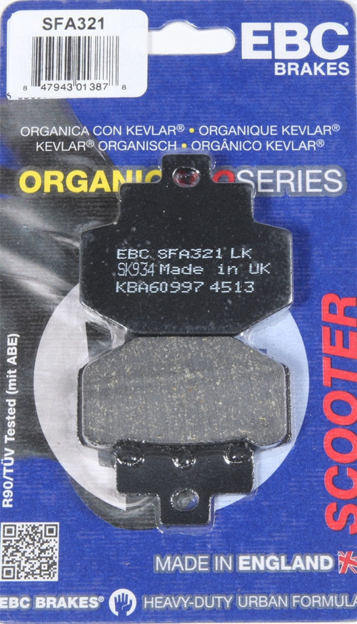 Vespa Gt 200 Arka Fren Balatası Ebc Sfa321 Balata