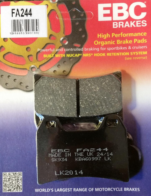 Fa244 2006-2017 BMW F 800S Ön Fren Balatası Organik Balata