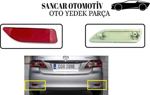 Tampon Reflektörü Corolla 2010-2012 Arka Sağ