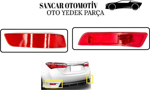 Tampon Reflektörü Corolla 2013-2018 Arka Sağ