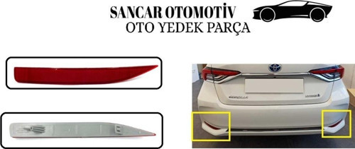 Tampon Reflektörü Corolla 2019-2021 Arka Sol