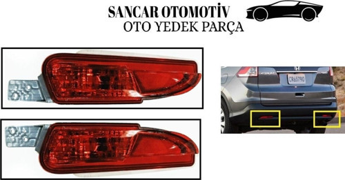 Tampon Reflektörü Crv 2012-2014 Arka Sol/Sağ Takım 2 Adet
