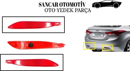 Tampon Reflektörü Elantra 2011-2013 Arka Sol/Sağ Takım 2 Adet