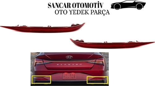 Tampon Reflektörü Elantra 2020-2022 Arka Sol/Sağ Takım 2 Adet