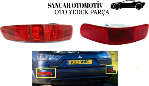 Tampon Reflektörü Outlander 2007-2010 Arka Sol/Sağ Takım 2 Adet