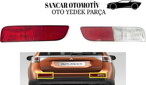 Tampon Reflektörü Outlander 2013-2014 Arka Sol/Sağ Takım 2 Adet