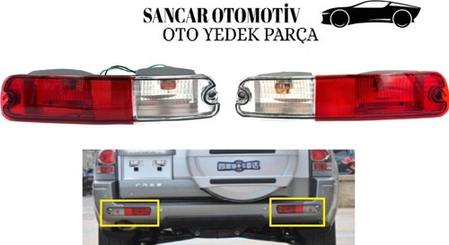 Tampon Reflektörü Pajero 2003-2007 Arka Sol/Sağ Takım 2 Adet