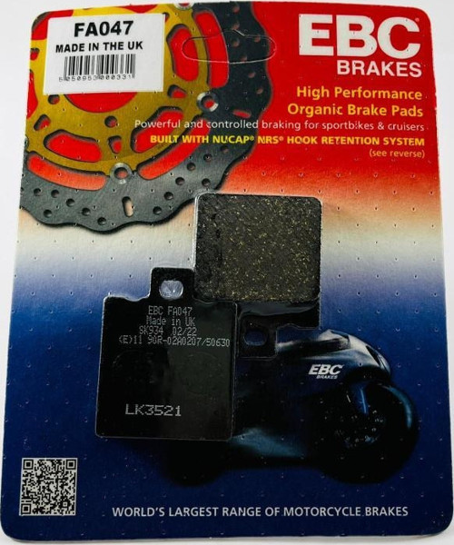 Fa047 1993-2001 Ducati Monster 600 Uyumlu Arka Fren Balatası Organik Balata