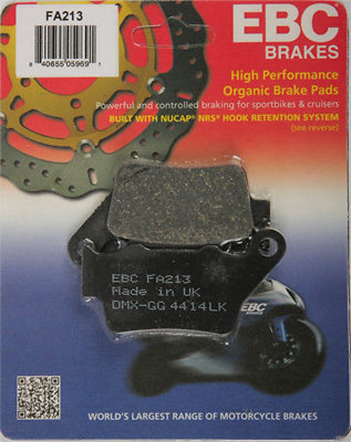 Yamaha Wr 125 X Arka Fren Balatası Ebc Fa213 Balata N11.337