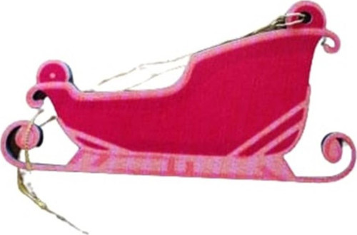 Yılbaşı Ağaç Süsü Sürdürülebilir Ahşap Renkli Kızak 1 Adet 9,X5 Cm