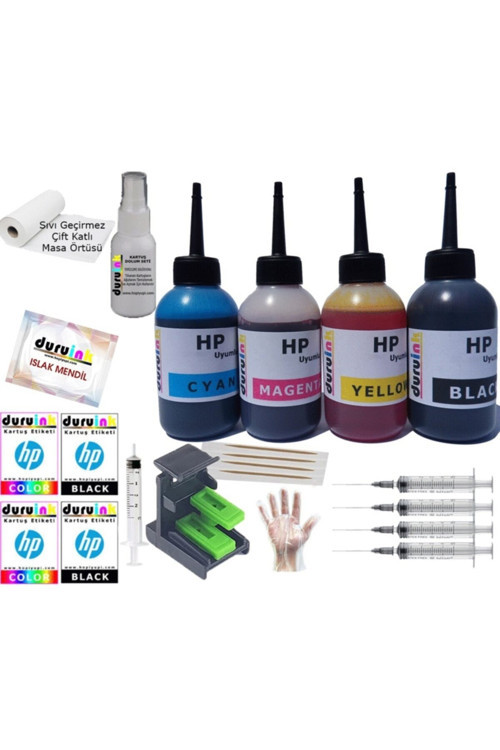 Canon Mg3050 Mg3051 Mg3052 (Pg 545 Cl 546) Kartuş Mürekkep Dolum Seti 4X100 Ml Renk